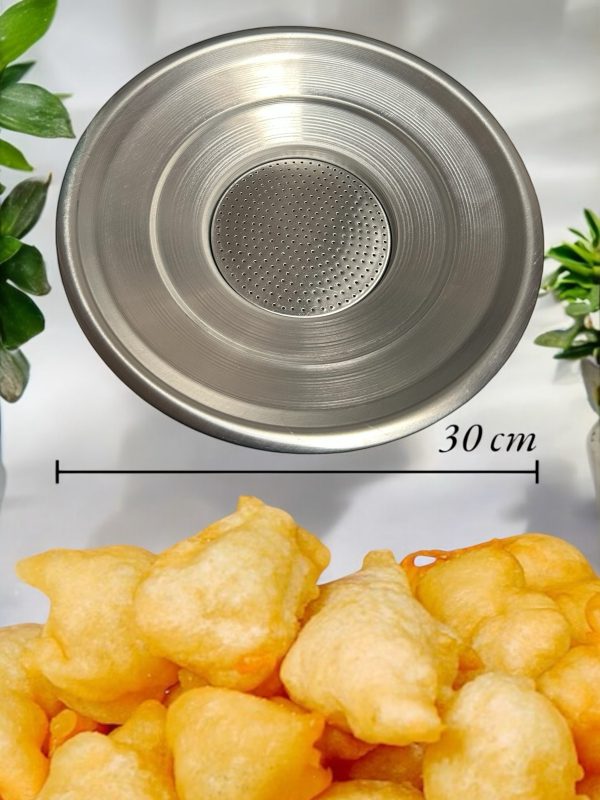 Colafritto in alluminio , Colino frittura diametro 30 cm